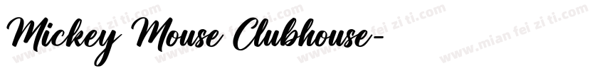 Mickey Mouse Clubhouse字体转换